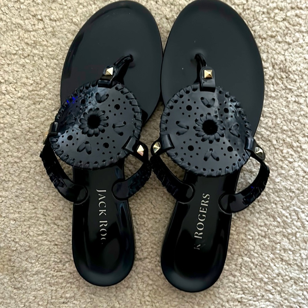 Jack Rogers, jellies in black size 9